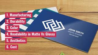 Matte vs Glossy Business Cards Which Is Better [upl. by Tadd]