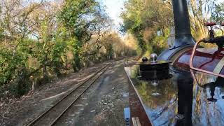 East Wheal Rose to Benny Halt  Lappa Valley driver View [upl. by Nirrat]