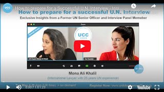 How to prepare for a Successful UN Interview  Insights by a UN Senior Officer amp Panel Member [upl. by Arsi]