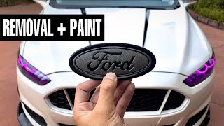 How To CUSTOM Paint Ford Emblems [upl. by Notniuq78]