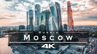 Moscow Russia 🇷🇺  by drone 4K [upl. by Trauner]