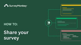 Sharing surveys with SurveyMonkey [upl. by Trepur]