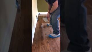 Peak Floors how to Apply WaterBase Polyurethane [upl. by Brothers506]