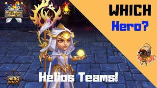 Hero Wars  Which Heroes to Level Helios Teams [upl. by Mure435]