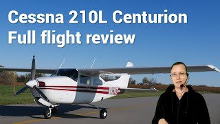 1974 Cessna 210 Centurion aircraft full flight review [upl. by Yelra]