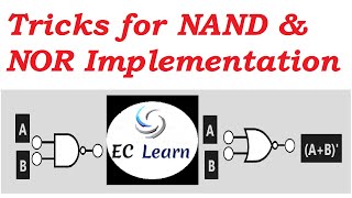 NAND NOR implementation  Digital Electronics [upl. by Crissie585]