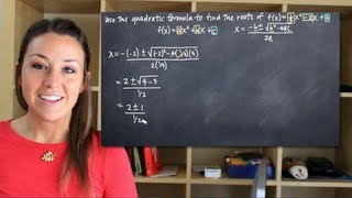 Use the quadratic formula to find roots of the function KristaKingMath [upl. by Frants]