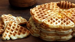 Homemade Waffles Recipe [upl. by Dorette958]