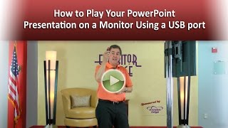 How to play your PowerPoint presentation on a monitor using USB port [upl. by Rayshell444]