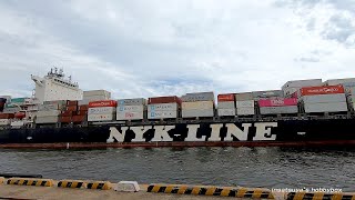 コンテナ船に乗船しました。NYK FUTAGO container ship [upl. by Delastre]