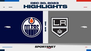 NHL Highlights  Oilers vs Kings  December 30 2023 [upl. by Ulysses610]