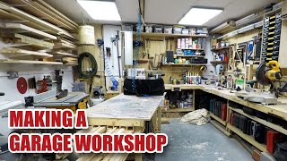 Timelapse in 12 mins  making my GARAGE WORKSHOP [upl. by Htial]