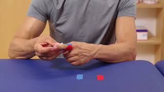 Leukotape® K  Finger Kinesiology Taping SelfApplication [upl. by Brandice307]