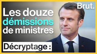 Les 12 démissions de ministres depuis lélection dEmmanuel Macron [upl. by Lammaj]