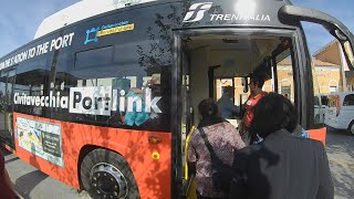 Civitavecchia train station to Largo della Pace cruise passenger shuttle pickup [upl. by Magocsi]