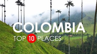 Top 10 Beautiful Places to Visit in Colombia  Colombia Travel Video [upl. by Haerle]