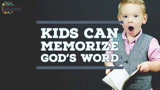 Kids Can Memorize Gods Word  Sunday School Solutions [upl. by Nylloh458]