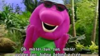 Barney Mister Sun Song Best Original HQ [upl. by Noiemad]