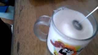 Aerolatte Review Frothing Cold Milk In Under 1 Minute [upl. by Asseralc]