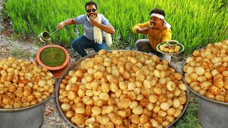 PANI PURI RECIPE  GOLGAPPE PREPARED BY GRANDPA KITCHEN  INDIAN STREET FOOD [upl. by Sirref]