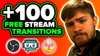 Free OBS Transitions  100 Free Stinger Transitions [upl. by Eleik]