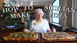 Sicilian Pizza  Kitchen on the Cliff with Giovanna Bellia LaMarca [upl. by Bibbie]